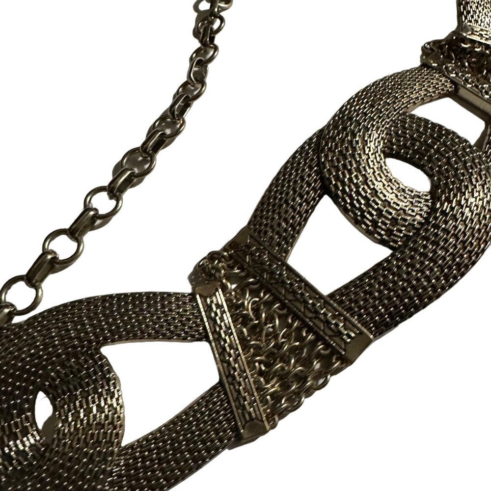 Chico’s Metal Chain Accent Silver Adjustable Belt - Picture 4 of 13
